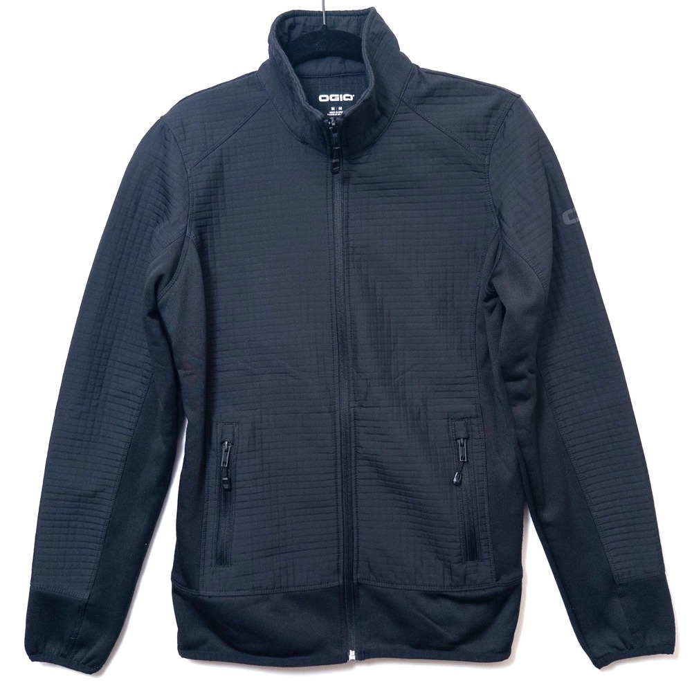 OGIO Men's Full-Zip Softshell Jacket M Black  Stretch, Zip Pockets, Golf/Outdoor
